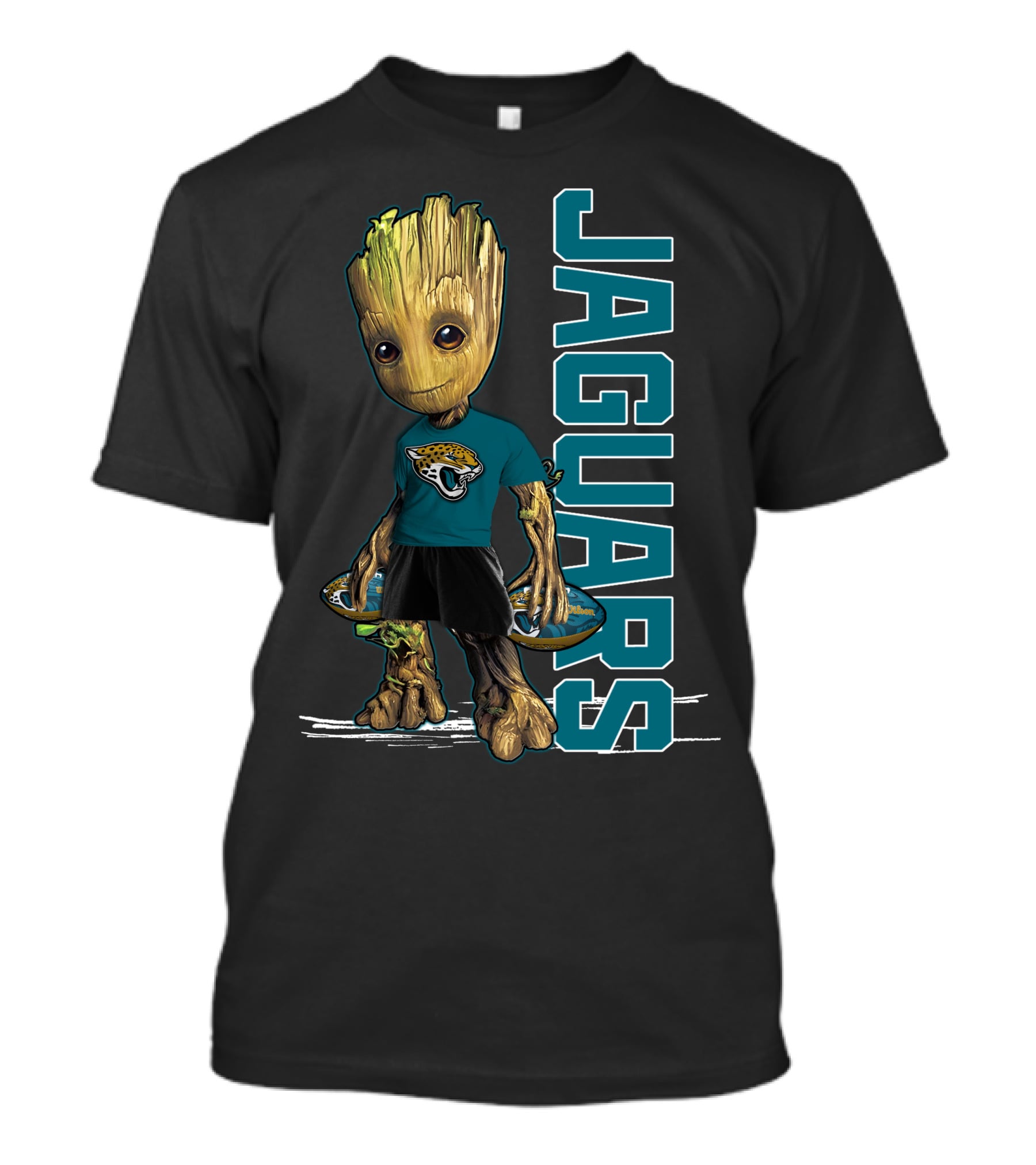 Groot Jacksonville Jaguars Fan Character Football T-Shirt