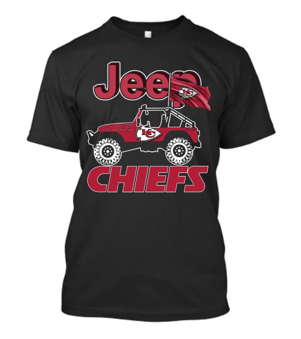 Jeep Kansas City Chiefs Chiefs Flag Jeep Chiefs T-Shirt