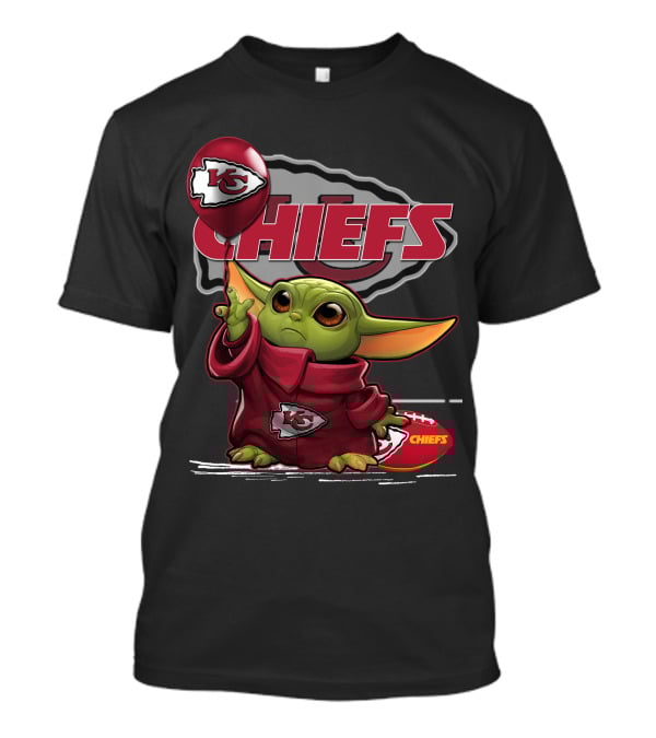 Kansas City Chiefs Yoda Football Fan Icon With Team T-Shirt