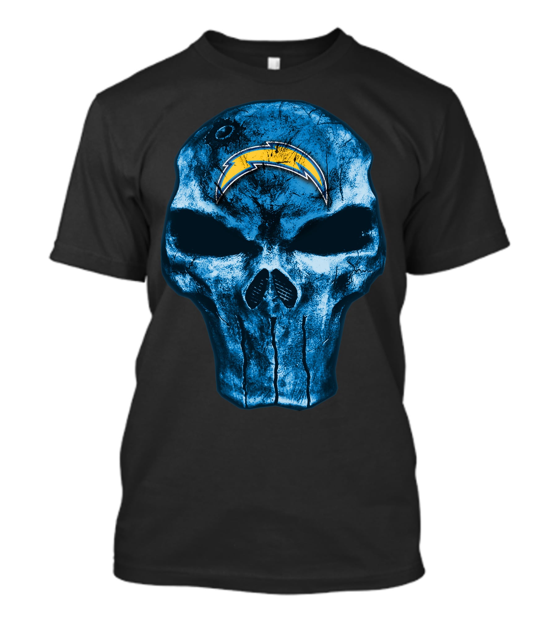 Los Angeles Chargers Skull Bolt T-Shirt