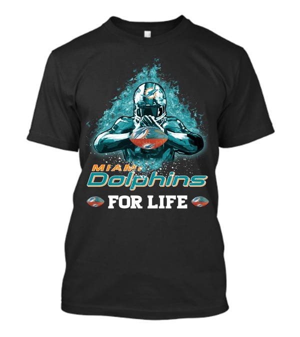 Miami Dolphins For Life Football T-Shirt