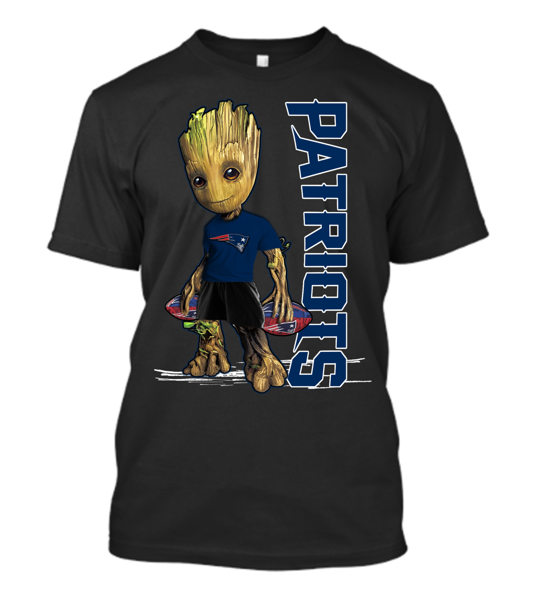 Groot Patriots New England Football Fan Character T-Shirt