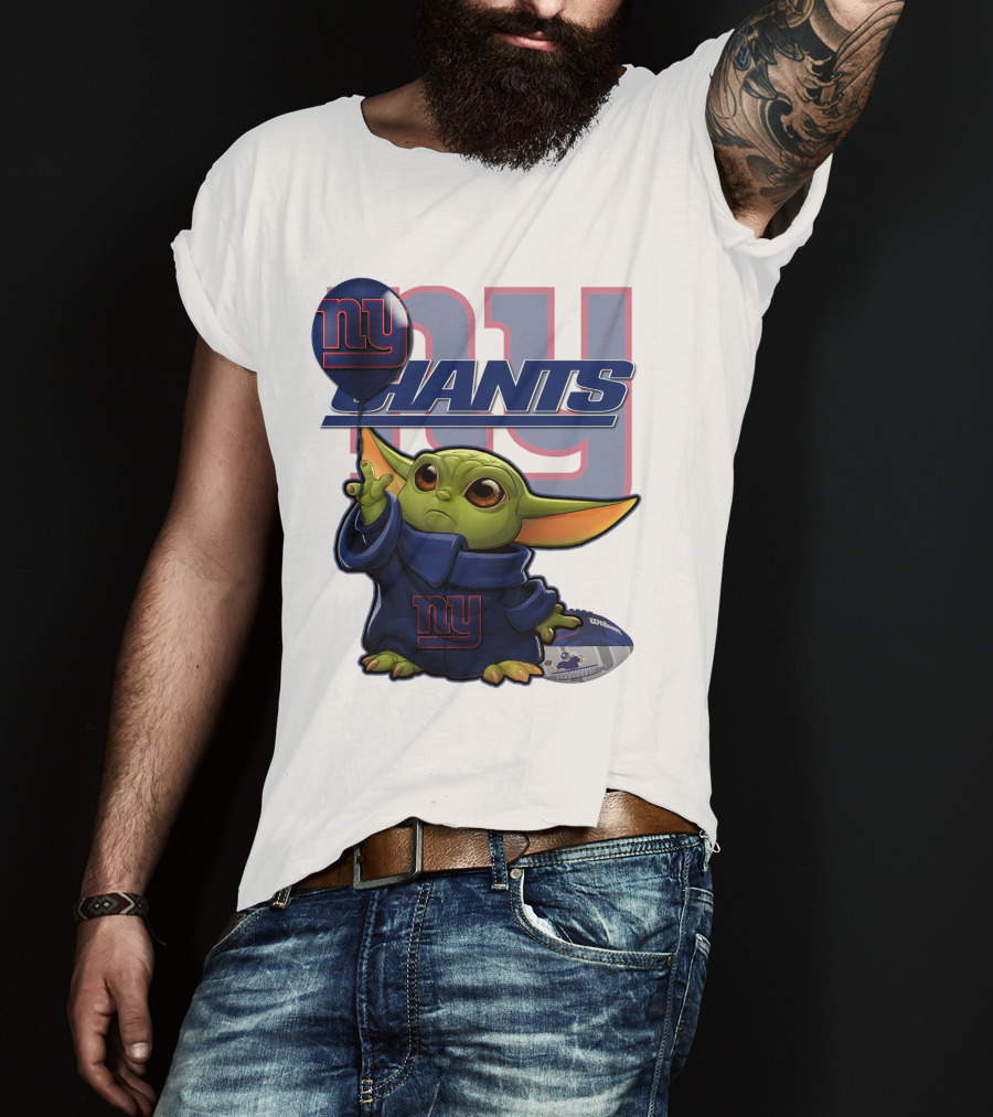 Yoda Giants Football Balloon Power Play T-Shirt
