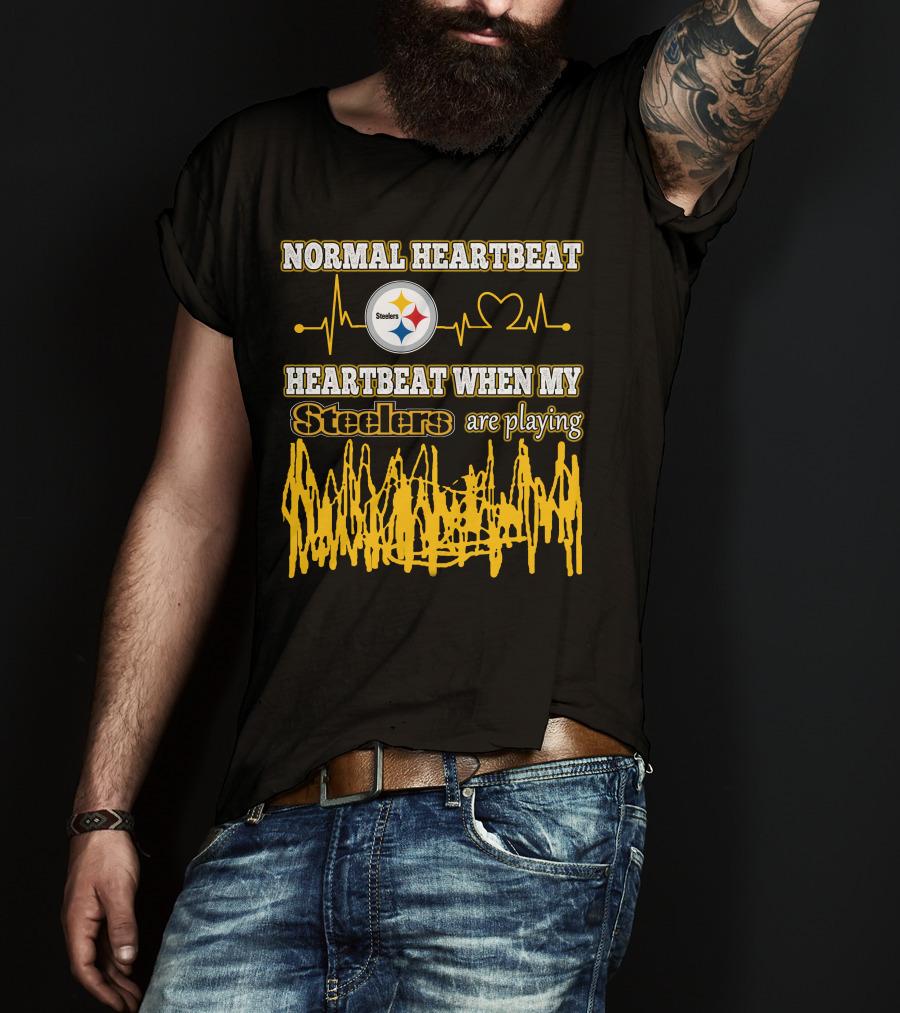 Normal Heartbeat Steelers Heartbeat When My Steelers Are Playing T-Shirt