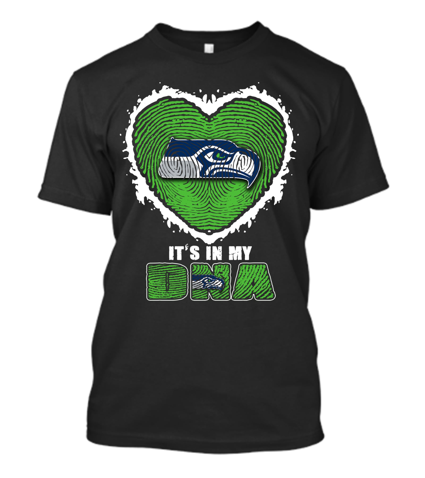 It's In My DNA Seattle Seahawks Heart T-Shirt