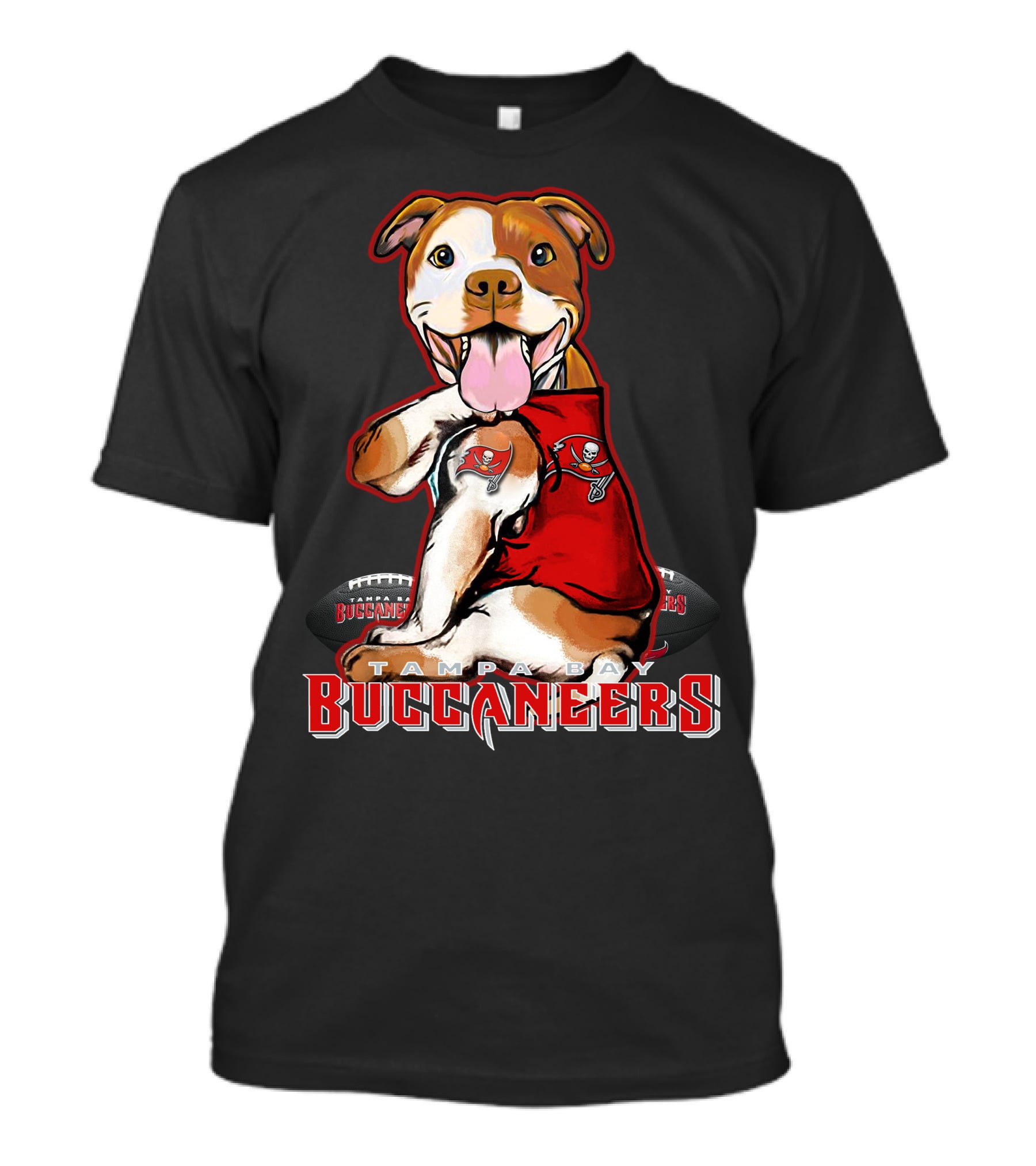 Tampa Bay Buccaneers Pittbull Football T-Shirt