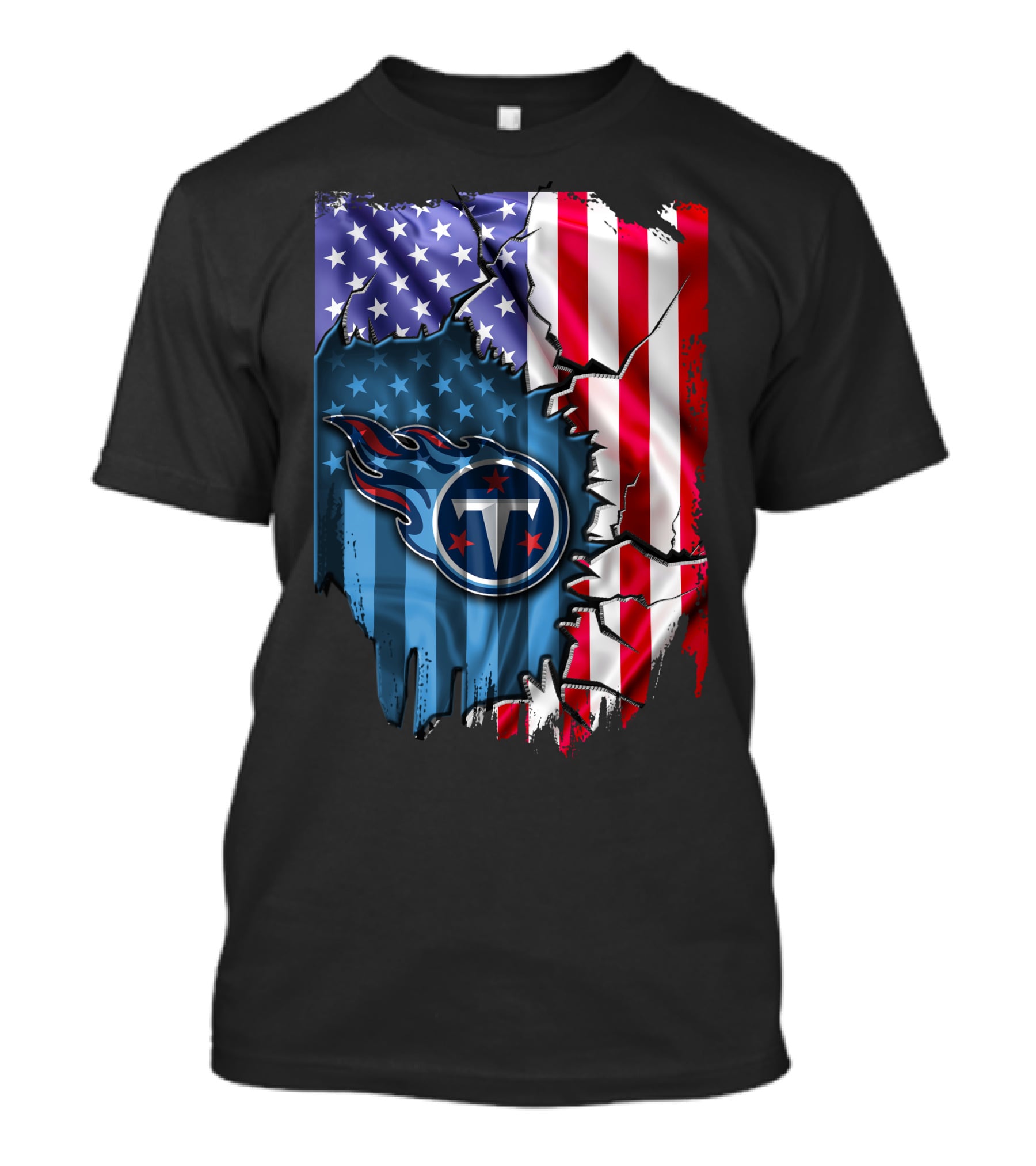 Flag V2 Tennessee Titans American Rip T-Shirt