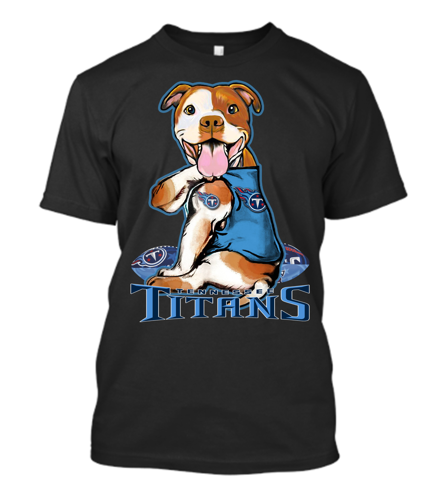Pittbull Tennessee Titans Football Team Spirit T-Shirt