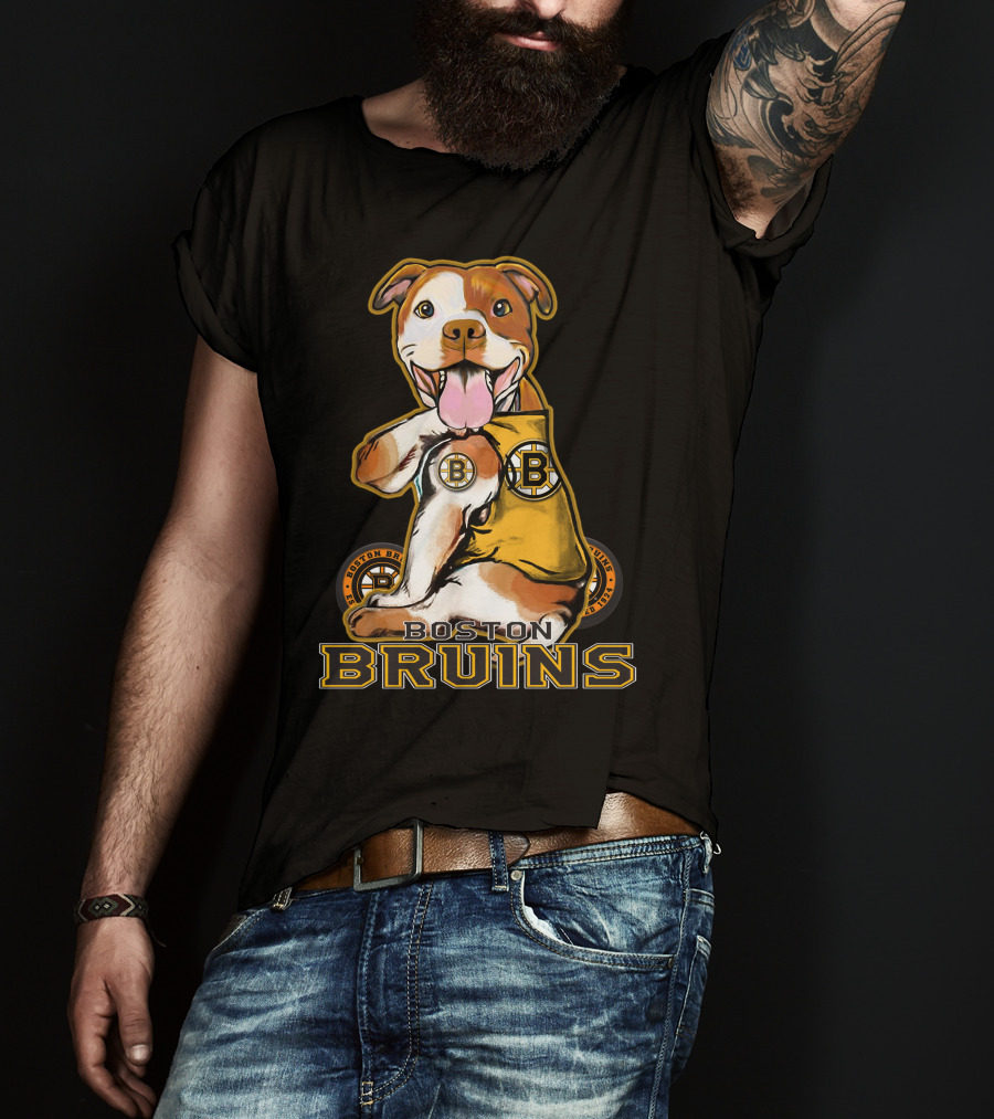 Boston Bruins Pittbull Hockey Fan T-Shirt