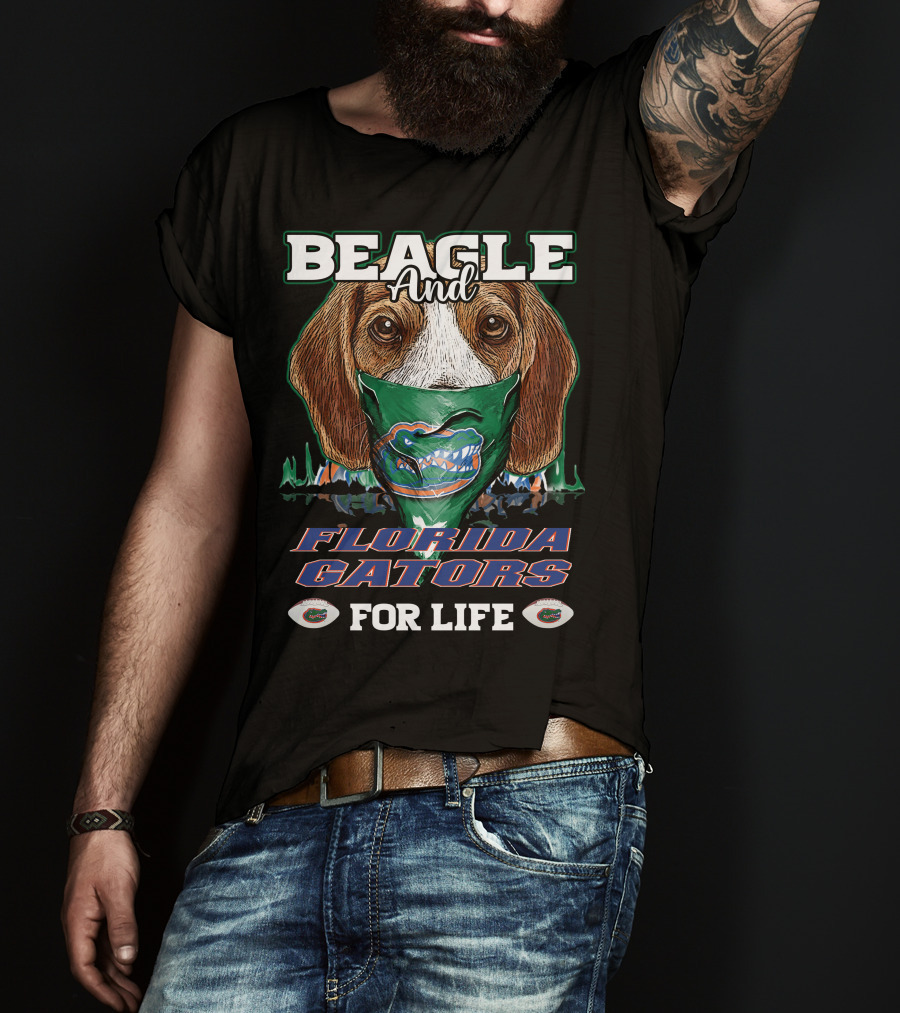 Beagle And Florida Gators For Life T-Shirt