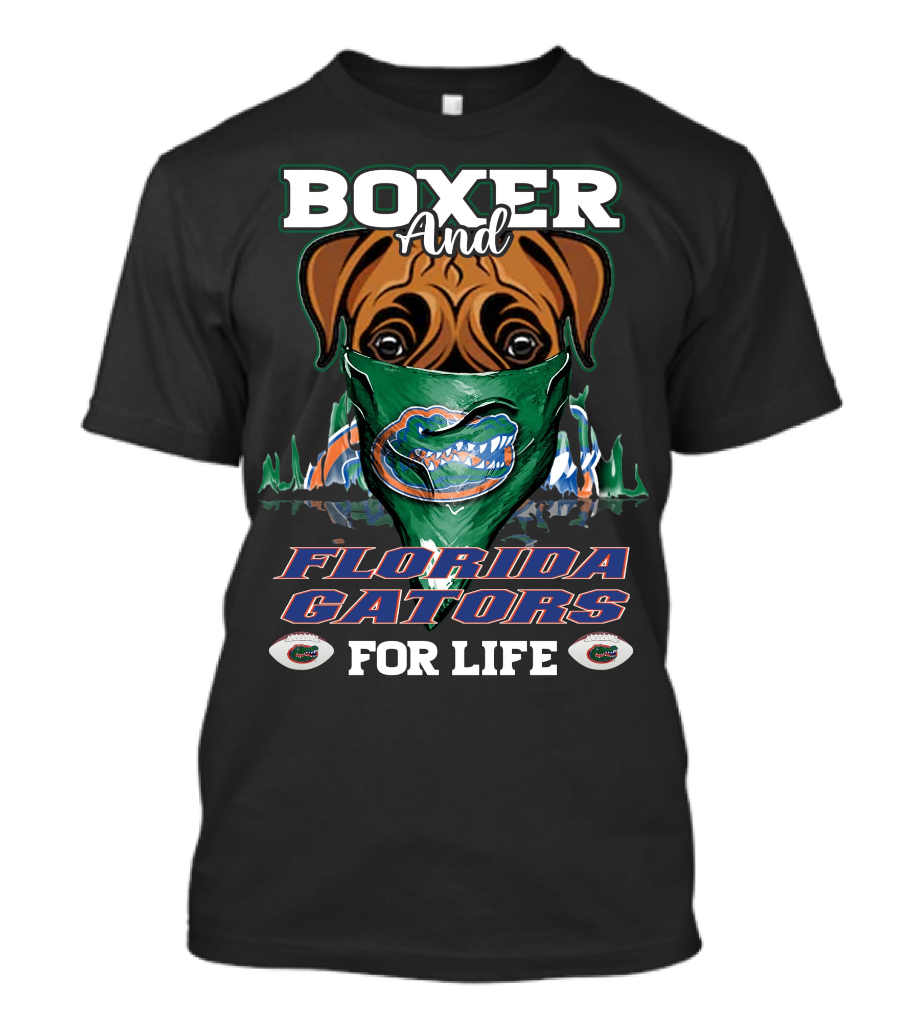 Boxer And Florida Gators For Life T-Shirt