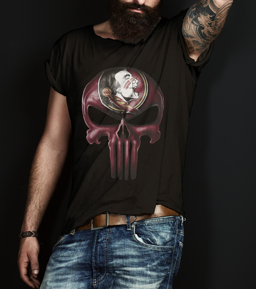 Skull Florida State Seminoles T-Shirt