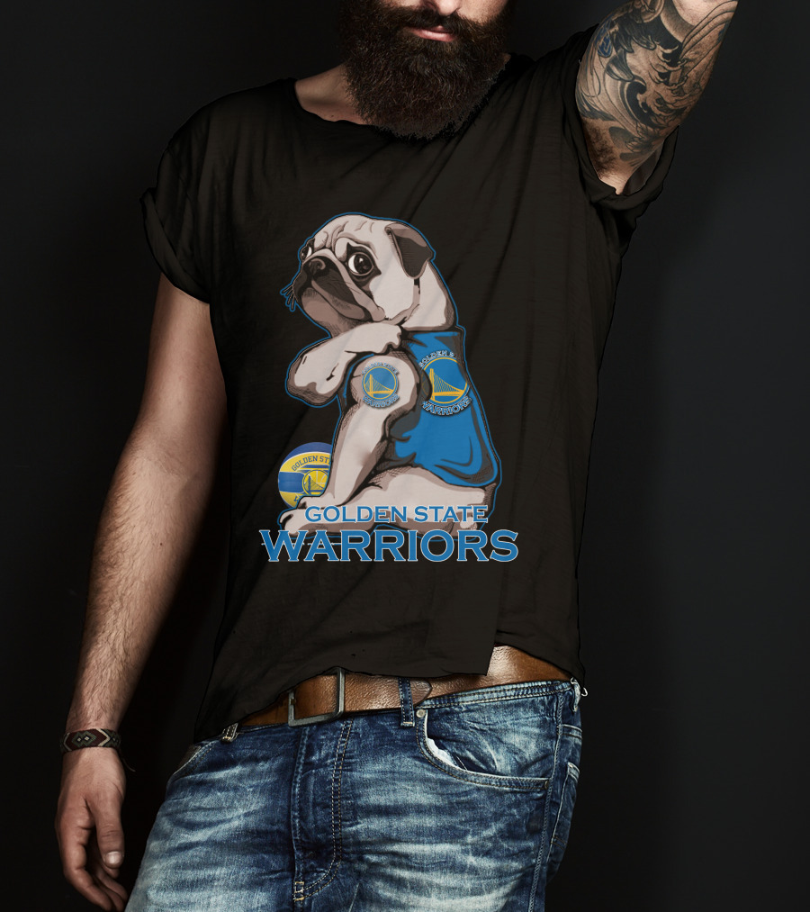 Pug Golden State Warriors Basketball Team Fan T-Shirt