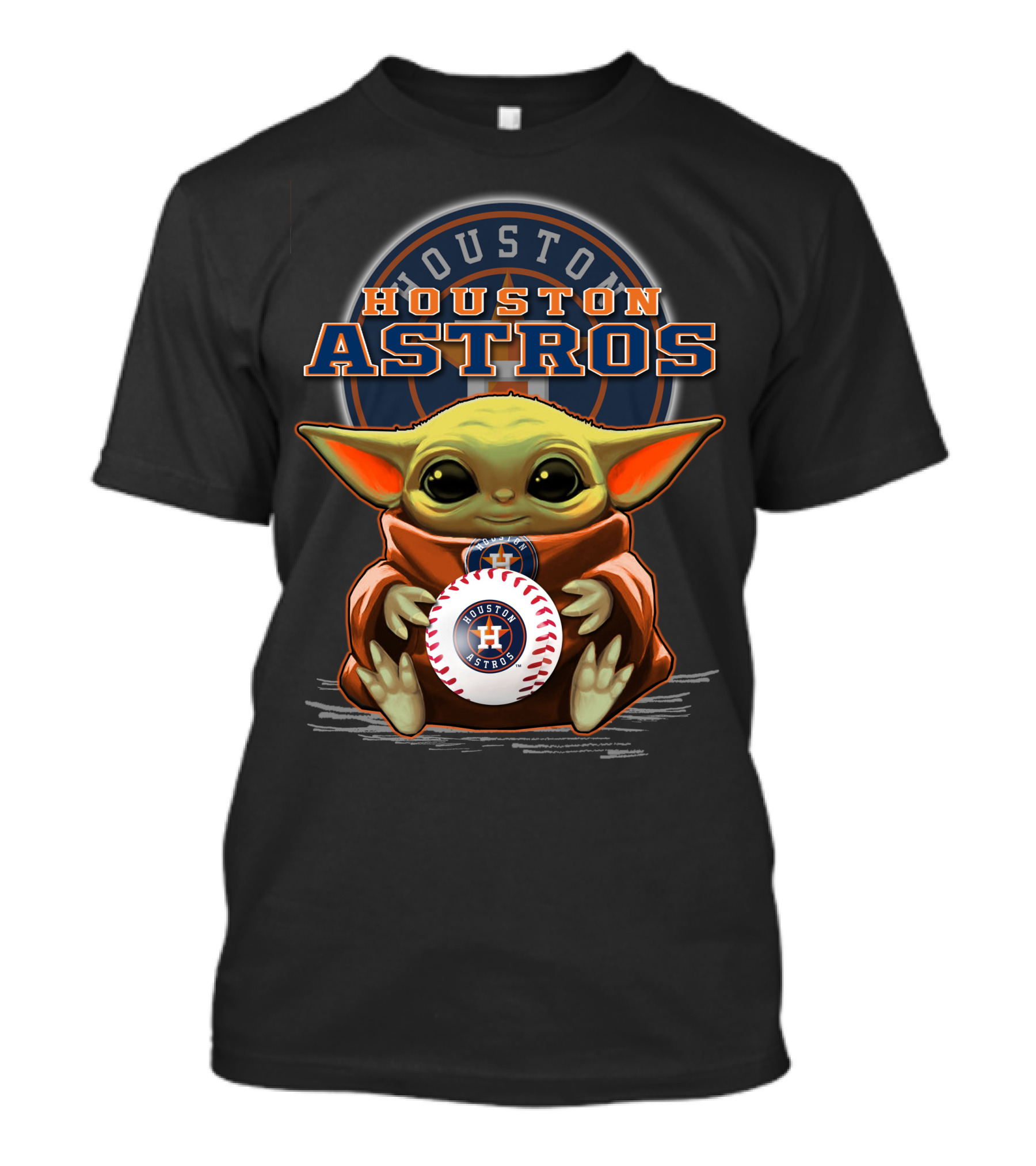 Houston Astros Yoda Baseball Team T-Shirt