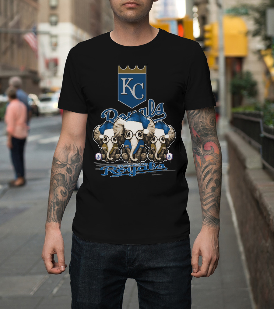 Kansas City Royals Christmas Elephants KC Royals T-Shirt