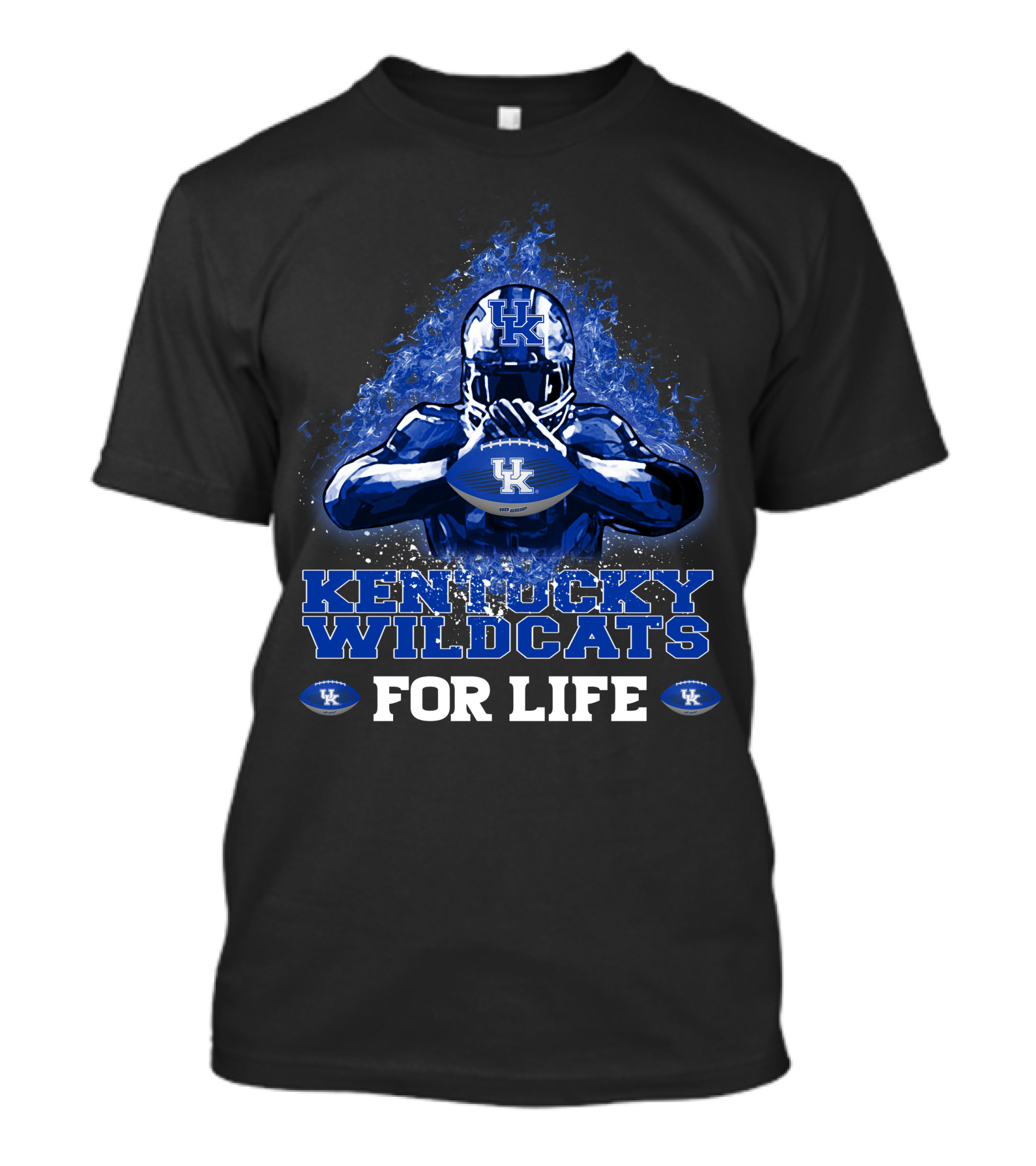 Kentucky Wildcats UK For Life Football Fan T-Shirt