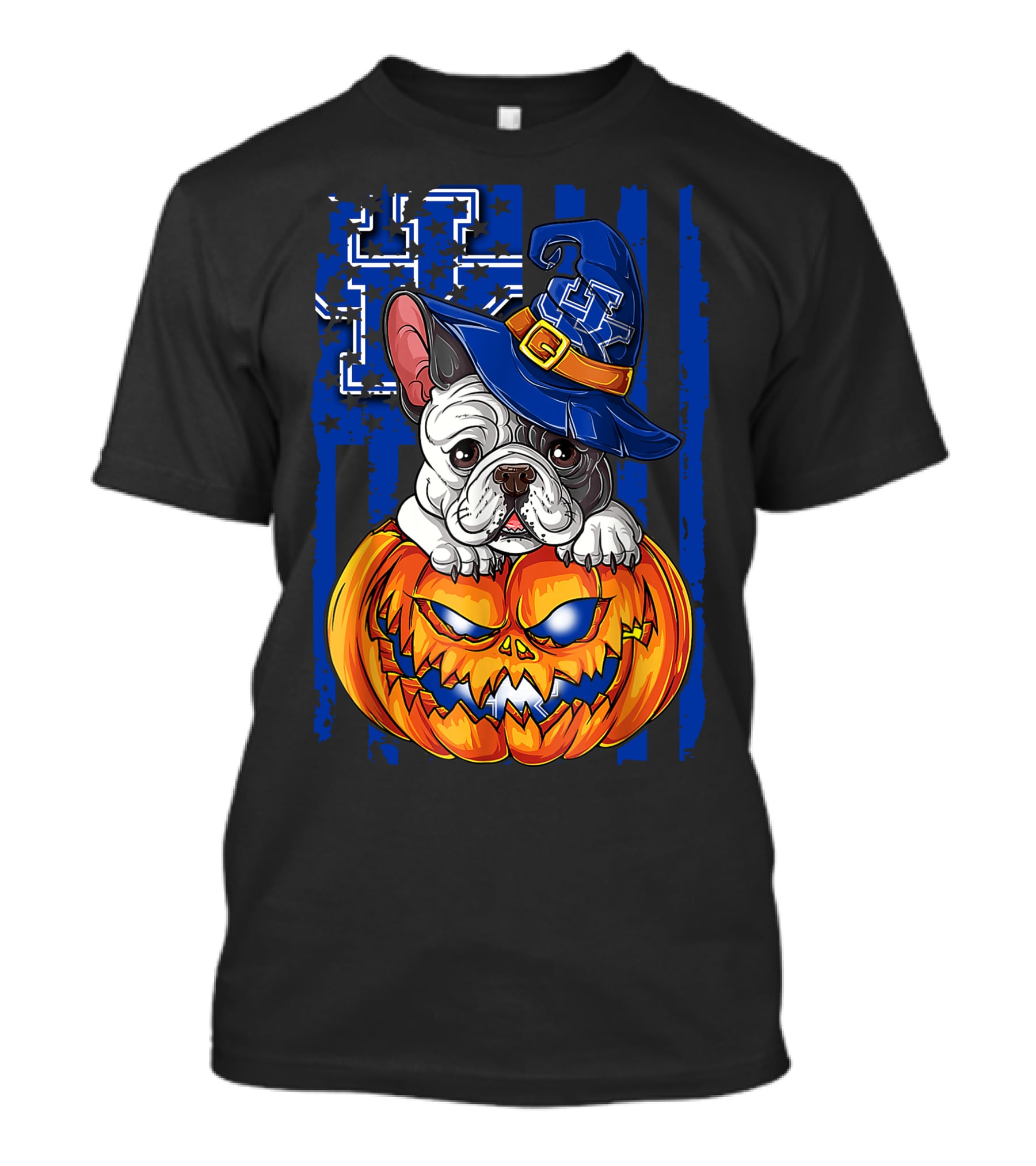 Hlw Bulldog Kentucky Wildcats Halloween Pumpkin Hat T-Shirt