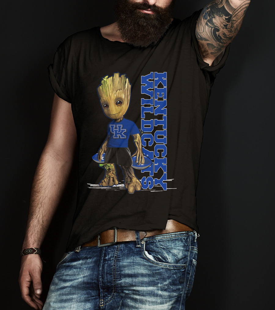 Groot Kentucky Wildcats UK Basketball Crossover T-Shirt