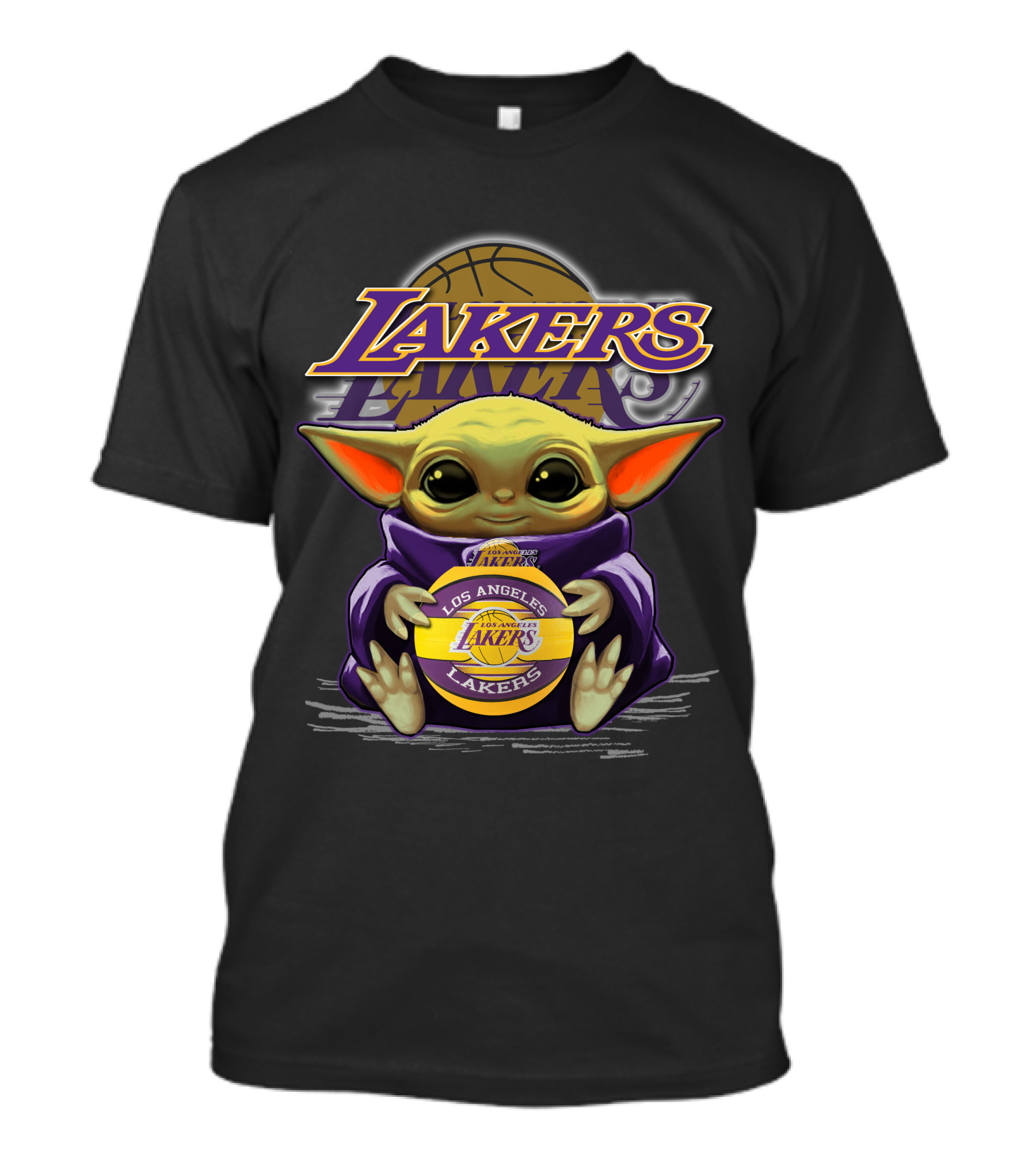Los Angeles Lakers Yoda Crossover Basketball Fan T-Shirt