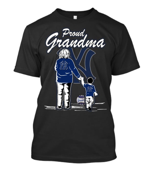 Proud Grandma New York Yankees Family T-Shirt