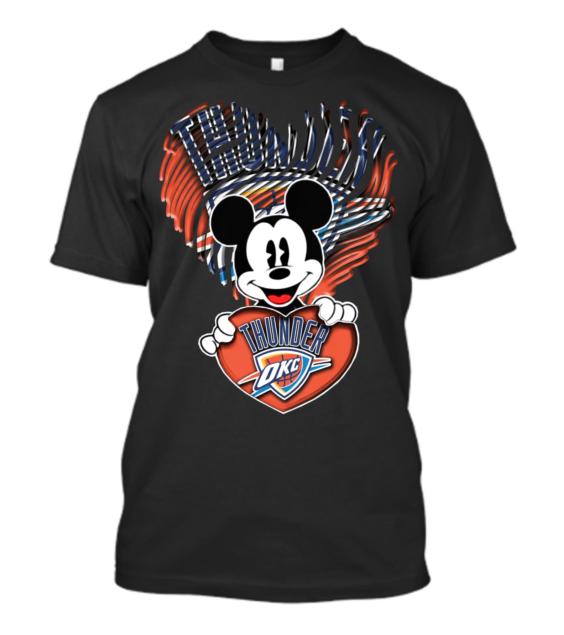 Thunder OKC Mickey Heart T-Shirt