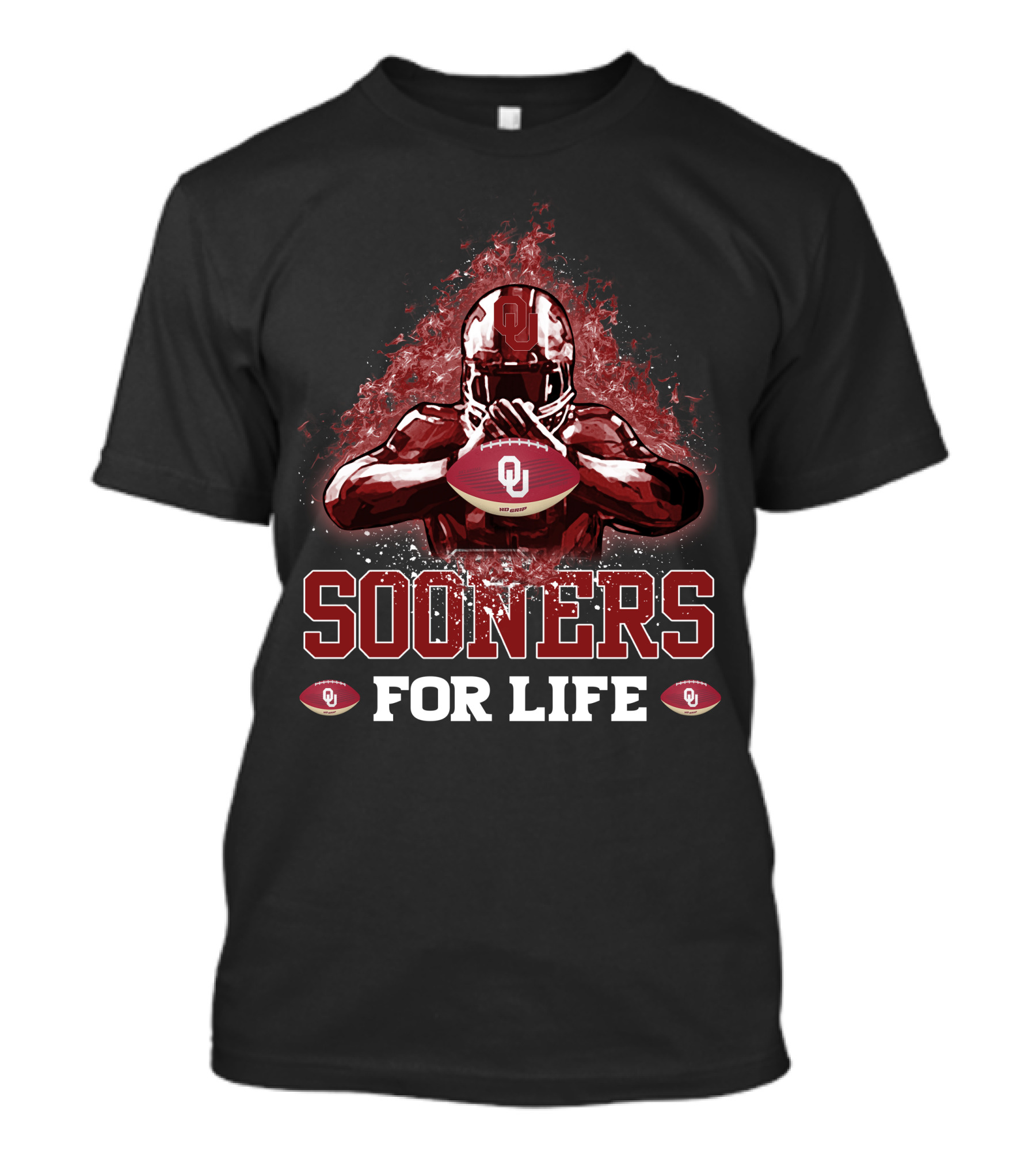 Sooners For Life Oklahoma Quarterback Football Commitment T-Shirt
