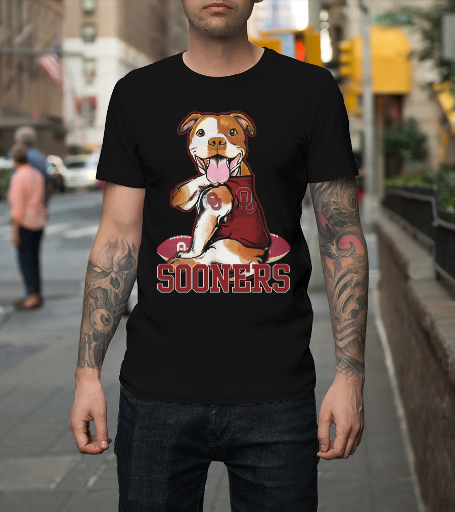 Pittbull OU Sooners Football Mascot T-Shirt