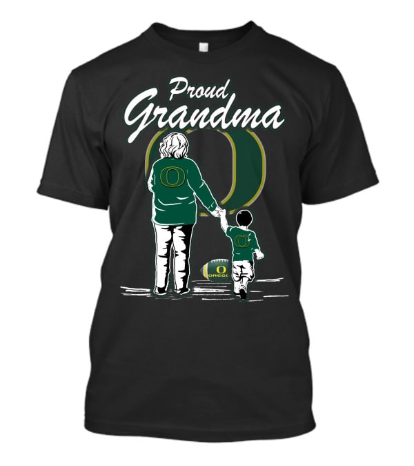 Proud Grandma Oregon Ducks Football Family T-Shirt