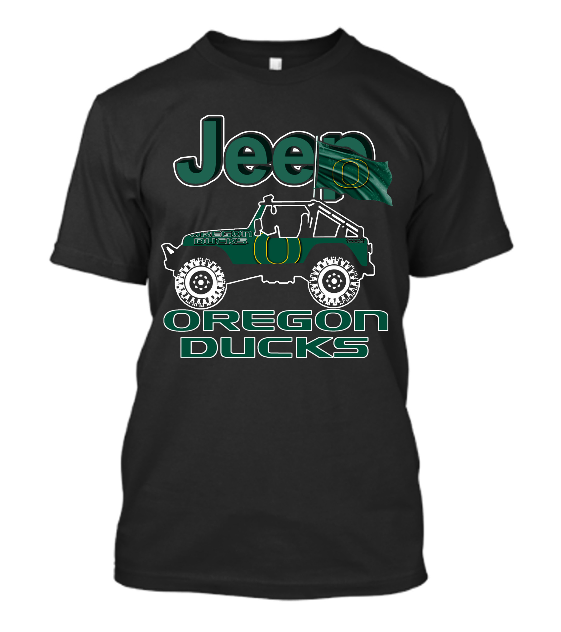 Jeep Oregon Ducks Off-Road Enthusiast Top T-Shirt