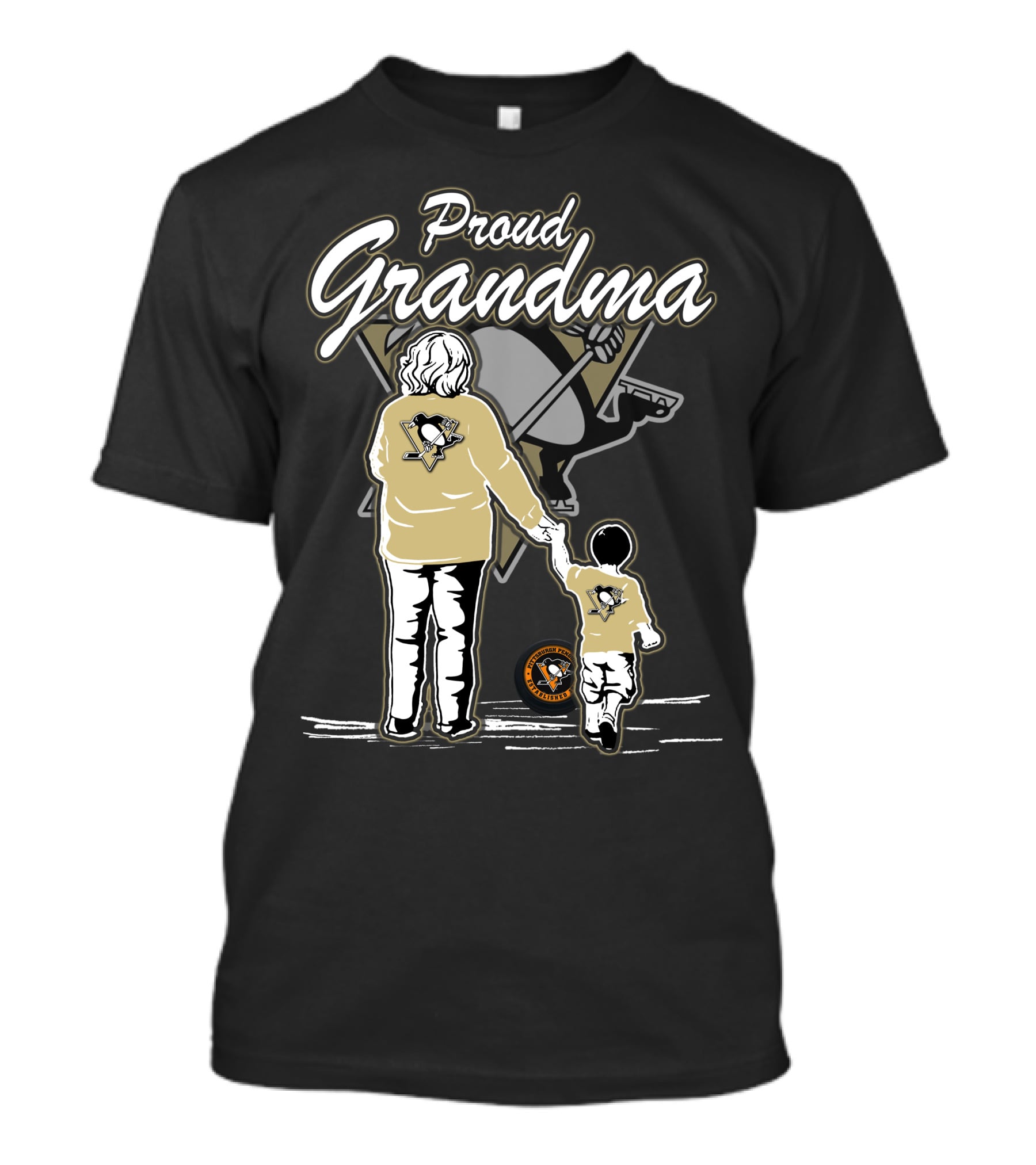 Proud Grandma Pittsburgh Penguins Family T-Shirt