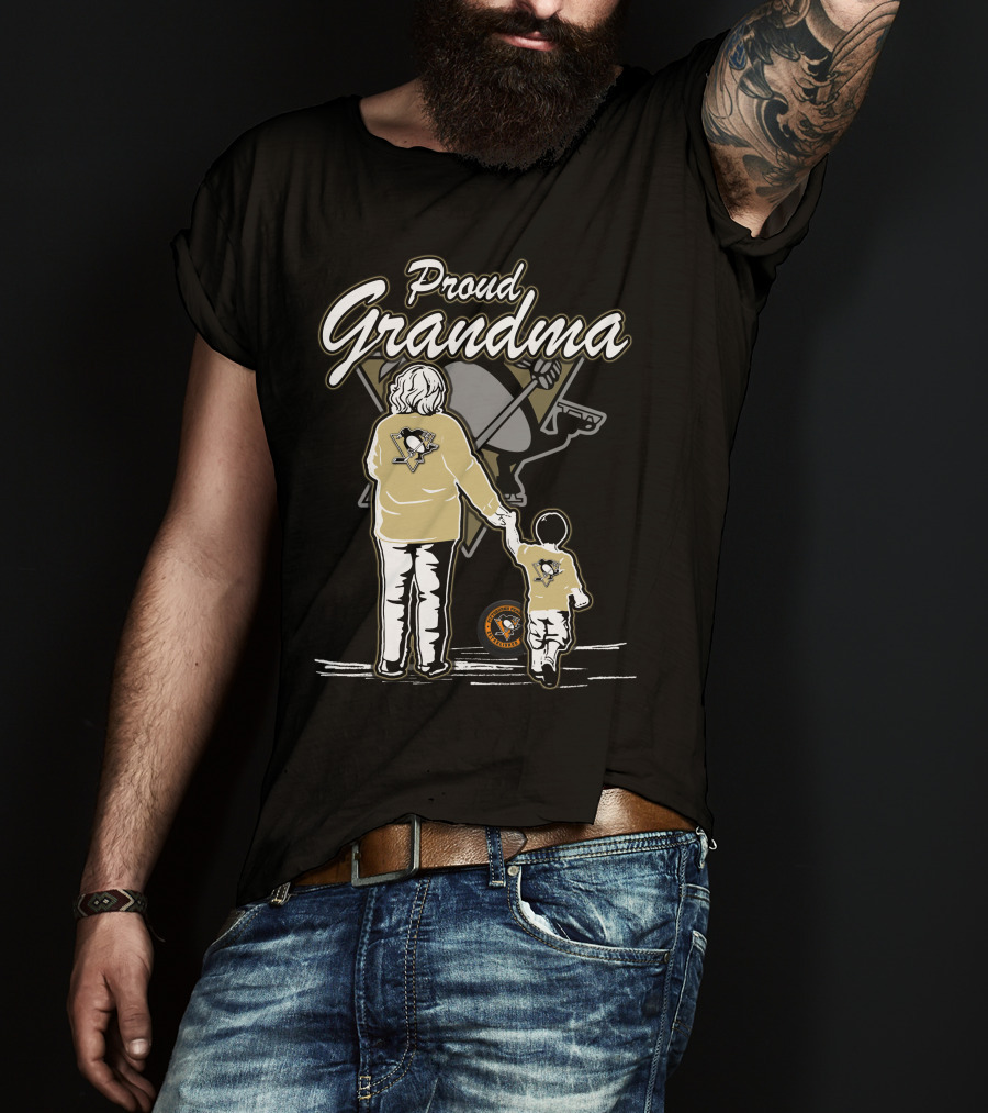 Proud Grandma Pittsburgh Penguins Family T-Shirt