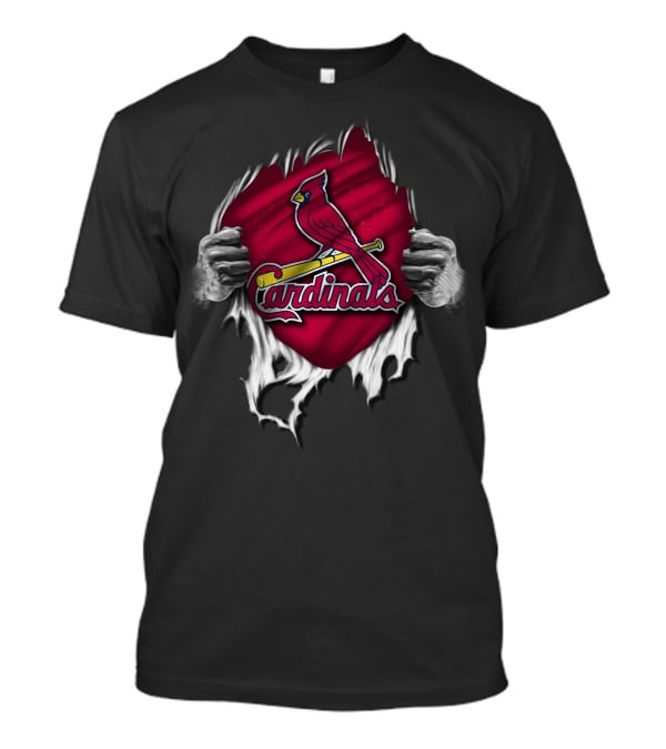 Torn St. Louis Cardinals Hidden Inside Rip T-Shirt