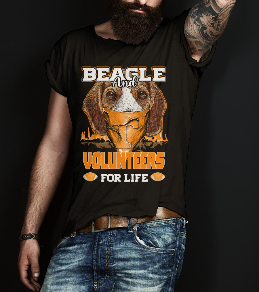 Beagle And Volunteers For Life Tennessee Volunteers T-Shirt