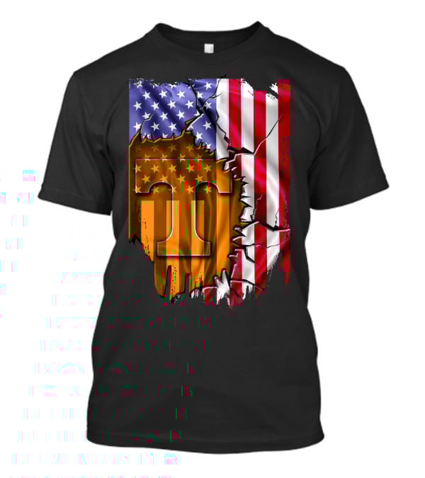 American Flag Tennessee Volunteers T T-Shirt