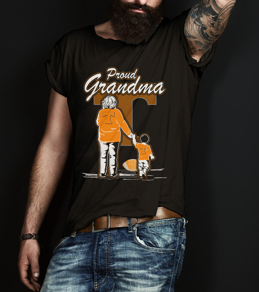 Proud Grandma Tennessee Volunteers Football T-Shirt