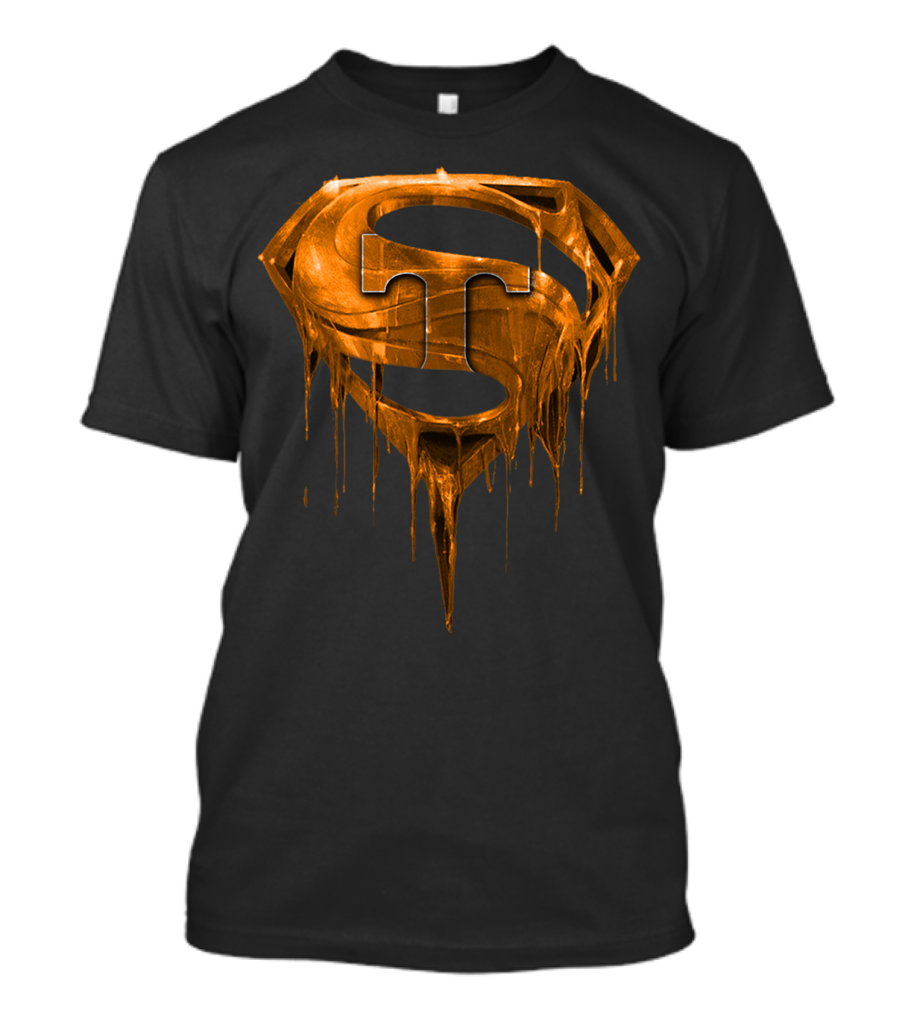 Superman Tennessee Volunteers Dripping Orange T-Shirt