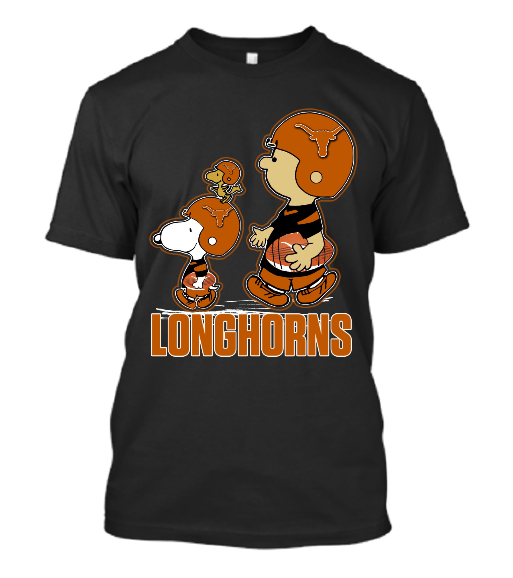 Texas Longhorns Snpfootball Peanuts Football Players T-Shirt