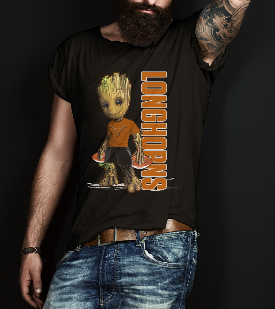 Groot Longhorns Texas Fan Mashup T-Shirt