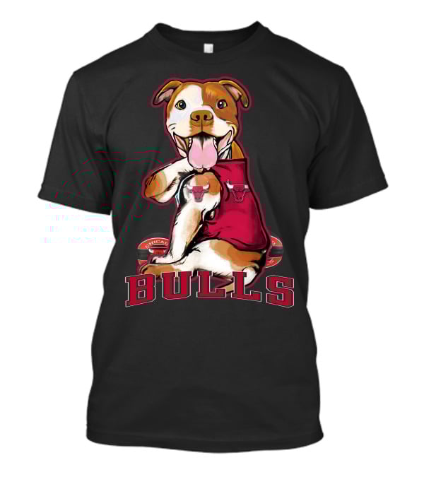 Pittbull Chicago Bulls Basketball Mascot T-Shirt