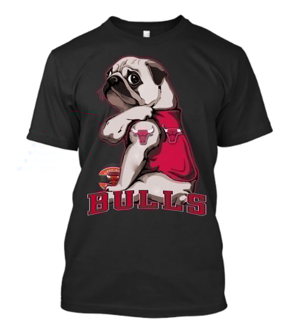 Pug Chicago Bulls Bulls T-Shirt