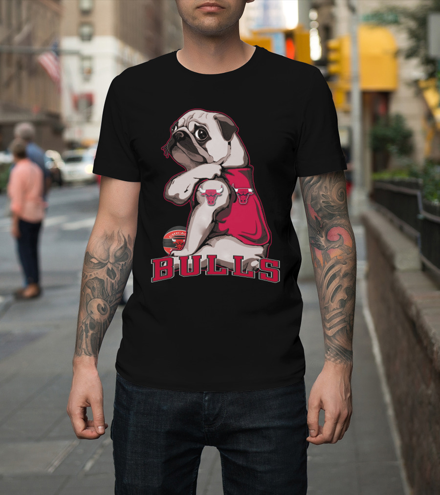 Pug Chicago Bulls Bulls T-Shirt