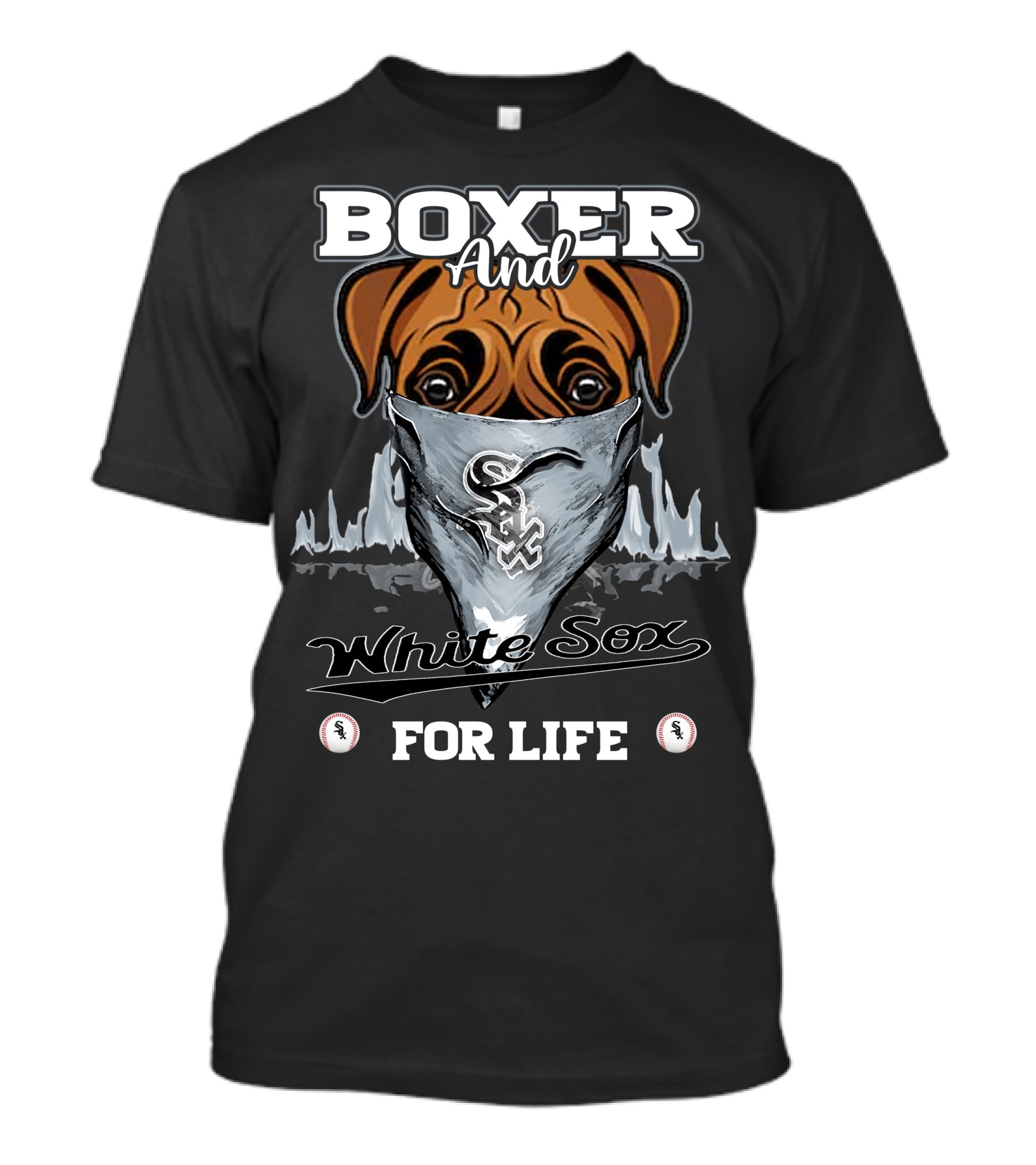 Boxer And White Sox For Life T-Shirt