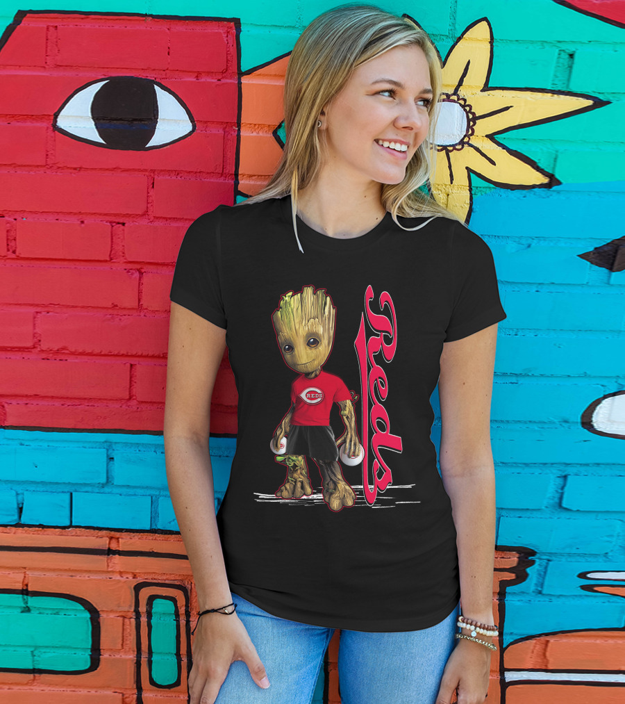 Groot Reds Cincinnati Baseball Fans T-Shirt