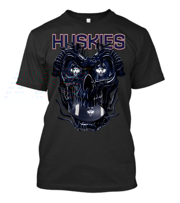 Huskies Dragonskull Football Helmet T-Shirt