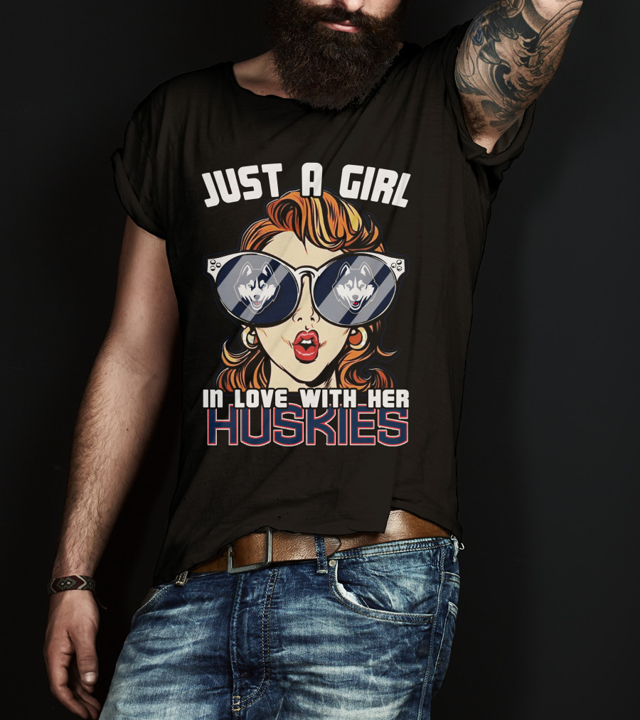 Just A Girl IN Love With Her Huskies T-Shirt