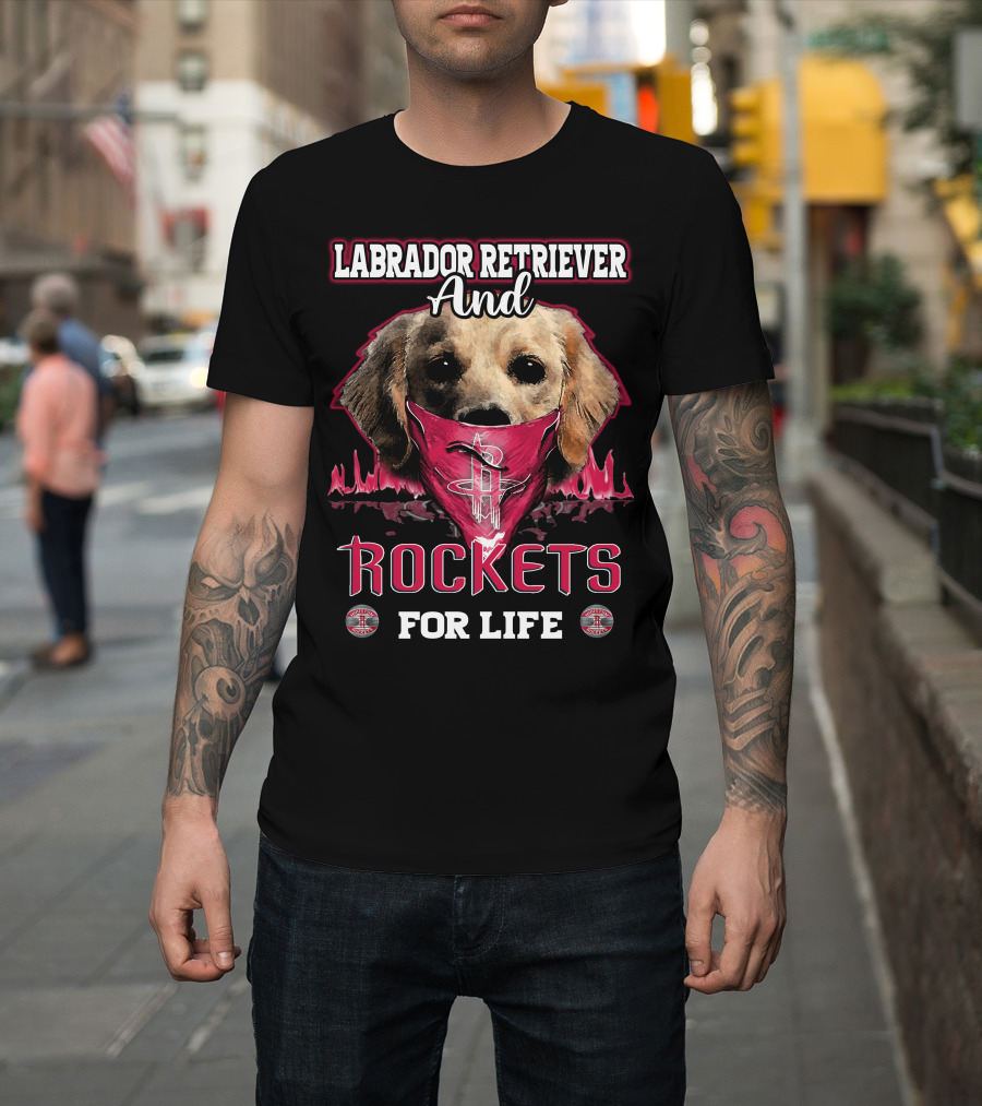 Labrador Retriever And Rockets For Life T-Shirt