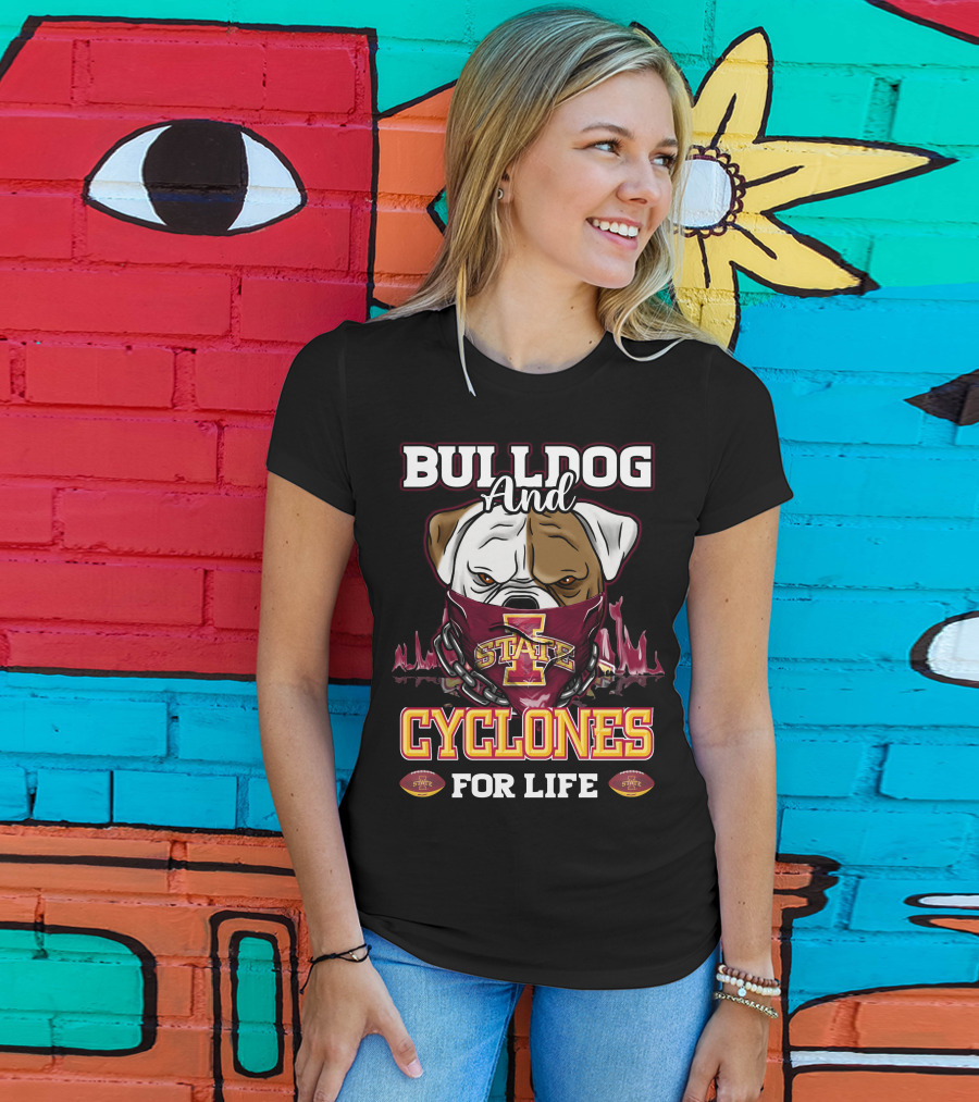 Bulldog And Cyclones For Life State T-Shirt