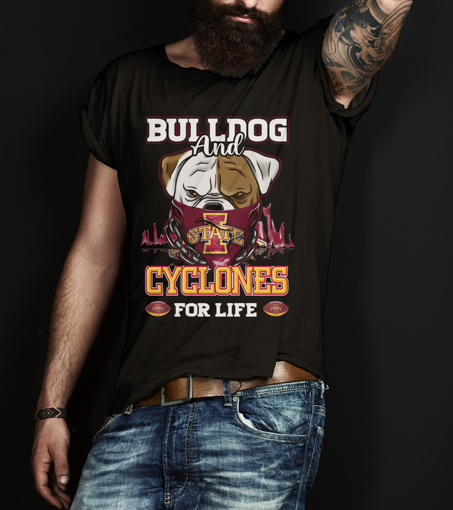 Bulldog And Cyclones For Life State T-Shirt