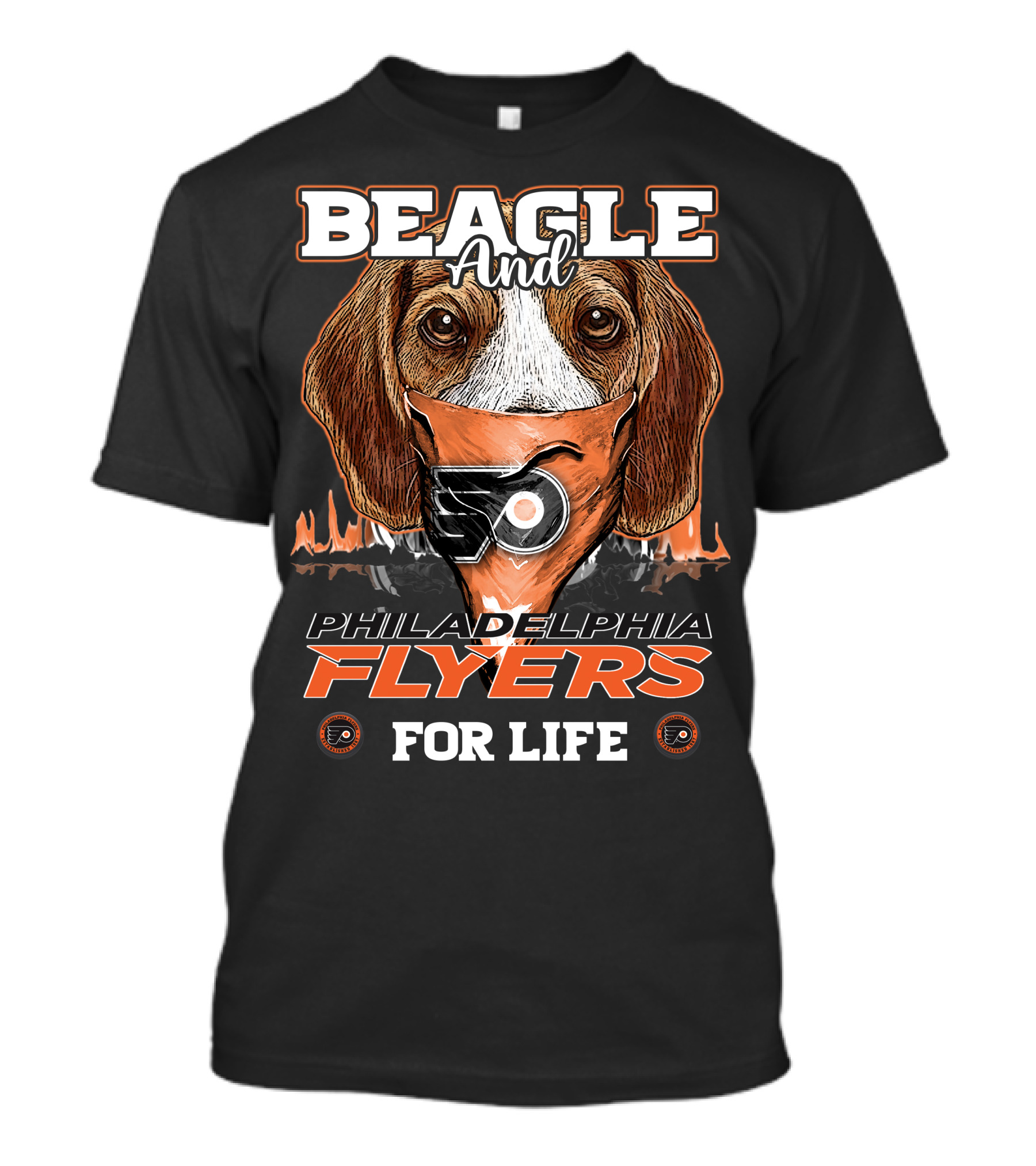 BEAGLE And PHILADELPHIA FLYERS FOR LIFE T-Shirt