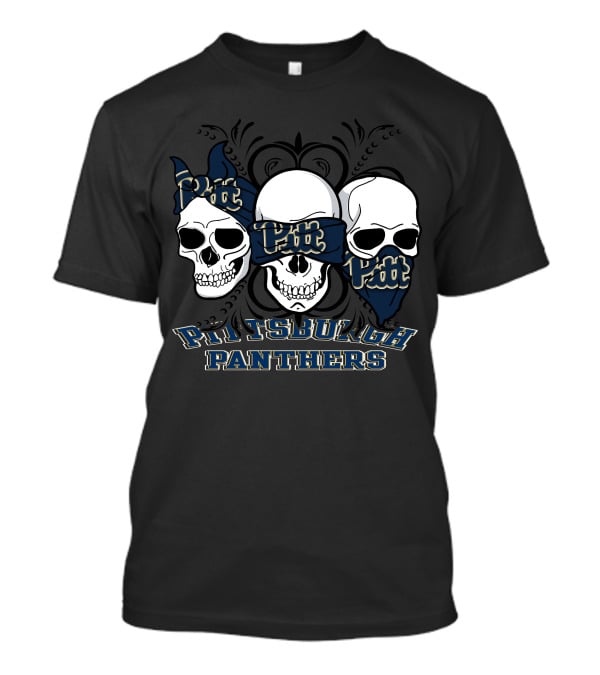 Pittsburgh Panthers Pitt Skull Trio T-Shirt